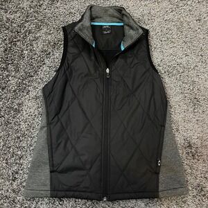 Oakley Women's Black/Gray Full Zip Vest Size Medium